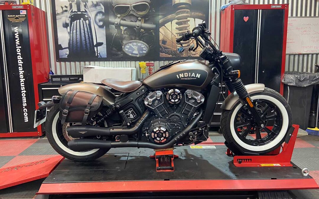 Transformations of Indian motorcycles in Spain